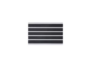 PANA® Aluminium Türmatte I Fußmatte Außen I Schmutzfangmatte I Fussabtreter mit Nadelfilzeinlagen I für den Aussenbereich I floor mat I Größe: ca. 39x60cm I verschiedene Farben