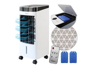 TroniTechnik® Mobiles Klimagerät 3in1 Klimaanlage Luftkühler LK04 Ventilator, inkl. Fernbedienung und Filter, 4in1 Kühler