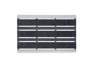 PANA® Aluminium Türmatte I Fußmatte Außen I Schmutzfangmatte I Fussabtreter mit Nadelfilzeinlagen I für den Aussenbereich I floor mat I Größe: ca. 39x60cm I verschiedene Farben