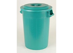 Universaltonne mit Deckel grün - 70 Liter - Mülltonne Abfalleimer Regentonne Tonne