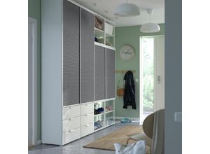 PLATSA Kleiderschrank, offen/6Schiebtü+6Tü