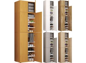 VCM XXL Holz Schuhschrank Kleiderschrank