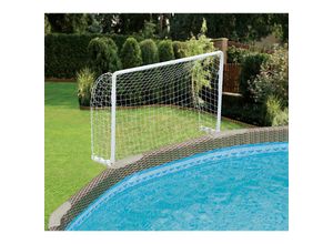 Summer Waves - Pool Wasserball Set mit Tor Frame Pool Zubehör Weiß 110x20x95 cm