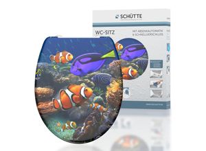 Schütte Duroplast WC Sitz SEA LIFE, mit Absenkautomatik und Schnellverschluss