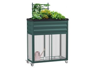 Outsunny Hochbeet Hochbeet mit Stauraum