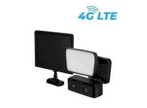 LUVISION 4G / LTE Solar Außenleuchte Flutlicht mit Kamera Solar Lampe für Garten mit PIR Bewegungserkennung