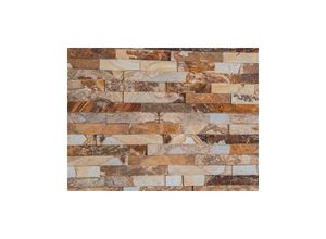 Trendline - Verblender Sahara beige-braun Naturstein 60x15cm Stärke 15-25mm Wand