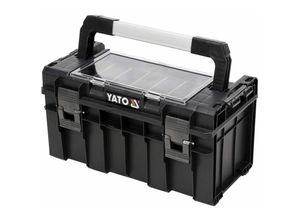 Yato - Werkzeugkiste Werkzeug-Box Werkzeugkoffer 450x260x240 mm Leer Transport-Koffer Werkzeugkasten Trageeinsatz