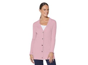 MADELEINE Schlichte Strickjacke in Long-Form