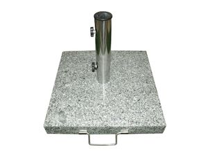 VCM Sonnenschirmständer 25 kg Granit mit Rollen (Farbe: Grau)
