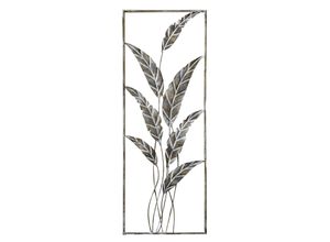 Chic Antique Vire Wanddekoration Blätter, L30 x B2 x H81,5 cm, antique messing