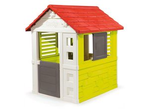 Smoby Spielhaus Natur, Made in Europe, bunt