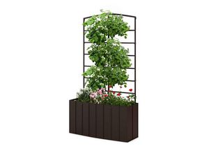 COSTWAY Hochbeet, mit Spalier und