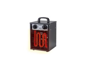 Craftfull Elektro-Heizlüfter HL200, 2000/3000 Watt, Überhitzungsschutz, Thermostat, Griff, Stahl (3000 Watt)