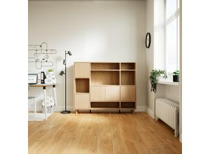 Holzregal Eiche - Skandinavisches Regal: