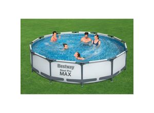 Steel Pro Max™ Frame Pool-Set, rund, mit Filterpumpe 366 x 76 cm