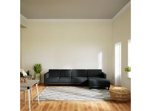 Ecksofa Steingrau - Flexible Designer-Polsterecke,