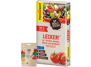 Bio Erde Lecker 40 l & Terre Unity Mediterraner Gemüse-Mix Samen Bundle - Floragard
