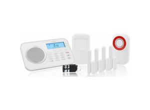 Protect 9878 gsm Haus Alarmanlage Funk Alarmsystem mit Außensierene und App - Olympia
