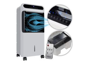TroniTechnik® Mobiles Klimagerät 5in1 Klimaanlage Luftkühler LK06 5 in 1 Ventilator, inkl. Fernbedienung, Filter, Wasserkühlung
