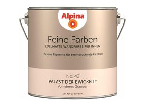 Alpina - Feine Farben No. 42 Palast der Ewigkeit 2,5 l vornehmes graurosa edelmatt Wandfarbe