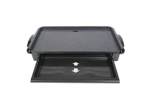 SOGO Elektrischer Tischgrill mit Stone-Finish-Beschichtung - 46x26CM - 2000W