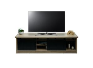 TV-Rack MCW-K75, Fernsehtisch TV-Board, Schiebetüren