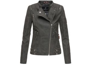 MARIKOO Damen Designer Übergangs Bikerjacke