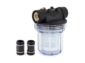 Grafner Wasserfilter universal Filter kurz mit Einsatz geeignet für Hauswasserwerke FI10633 und Gartenpumpen
