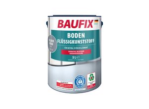 BAUFIX Boden-Flüssigkunststoff silbergrau matt, 5 Liter, Beton- und Bodenfarbe