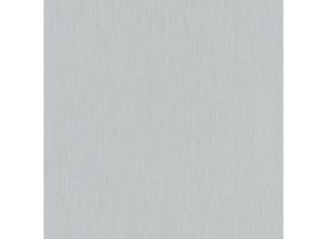 Uni Vliestapete in Silber Grau | Wohnzimmer und Schlafzimmer Tapete in Hellgrau elegant | Moderne Vlies Wandtapete einfarbig mit Vinyl Linien Struktur