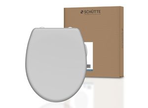 Schütte Duroplast WC Sitz GREY mit Absenkautomatik und Schnellverschluss