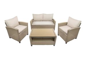 bellavista - Home&Garden® Gartenlounge-Set Rattan Lounge Madeira III bicolor (braun/beige)