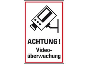 König Werbeanlagen Hinweisschild Hinweis-Kombischild Achtung! Videoüberwachung