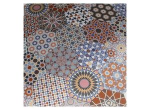 Casa Moro Feinsteinzeug Bodenfliese Marokkanische Keramikfliesen Chakib Patchwork 32