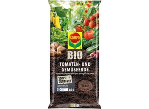 Compo Blumenerde COMPO BIO Tomaten- und Gemüseerde für alle Garten- und Zierpflanzen