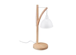 relaxdays Tischleuchte Tischlampe mit hängendem Lampenschirm
