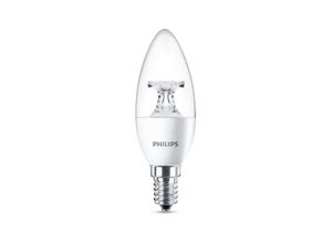 Philips LED-Leuchtmittel Philips LED E14 B35 Filament Kerze KLAR 5