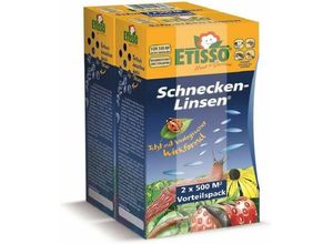 Etisso Haus und Garten Schneckenkorn Etisso Schnecken-Linsen 2x300gr Vorteilspack für 2x 500m²