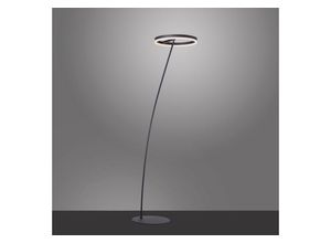 Paul Neuhaus LED Stehlampe TITUS, Dimmfunktion, LED fest integriert, Warmweiß, dimmbar über Schnurdimmer, grau