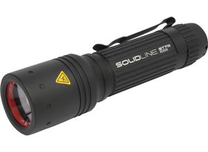 LEDLENSER Allround-Taschenlampe " Solidline ST7R", wiederaufladbar, Leuchtweite 300m, schwarz