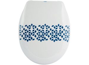 MSV WC-Sitz NADOR, Duroplast, mit Softclose, blau|weiß