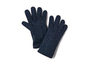 Strickfleece-Handschuhe, dunkelblau