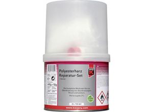 Auto-k - Polyester Reparaturharz Set + Härter 500 g Spachtel Spachtelmasse