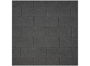 Rechteck-Dachschindeln schwarz 80 x 33,6 cm Schindel Dach Dachschindel - Easy