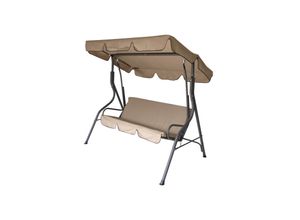 DEGAMO Hollywoodschaukel FLORIDA 3-sitzer, grau/creme