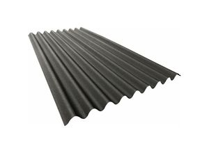 Bitumenwellplatte Base 200 x 85,5 cm 2,6 mm schwarz Dachpappe & Bitumen - Onduline