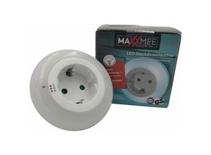 Maxxmee - LED-Steckdosenleuchte Nachtlicht Lichtsensor 3 Farben Beleuchtung