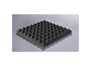 Akustik-Schaumstoff Pyramidenplatte 40 x 40 x 3 cm Dämmstoffe - Akupur