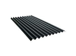 Bitumenwellplatte Ondalux 200 x 95 cm 2,6 mm schwarz Dachplatte - Onduline